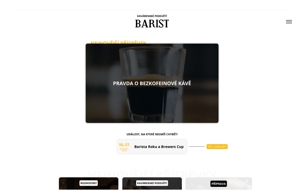 Barist - Magazín o výběrové kávě